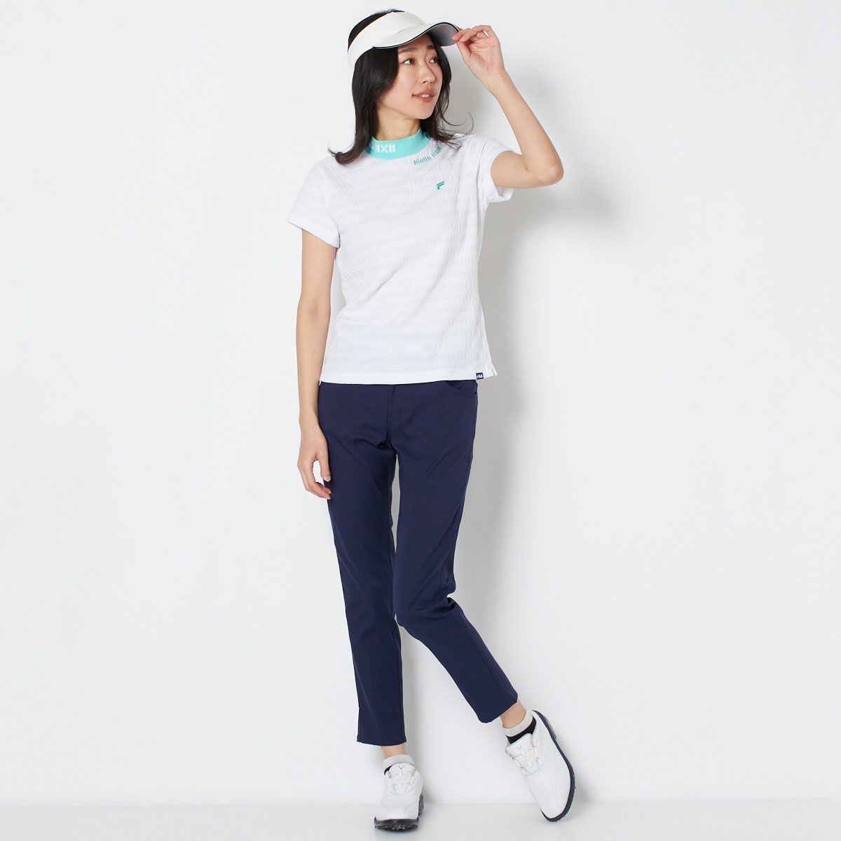 【OUTLET】【FILA(フィラ)】杢シャーリングニットモックネックシャツ