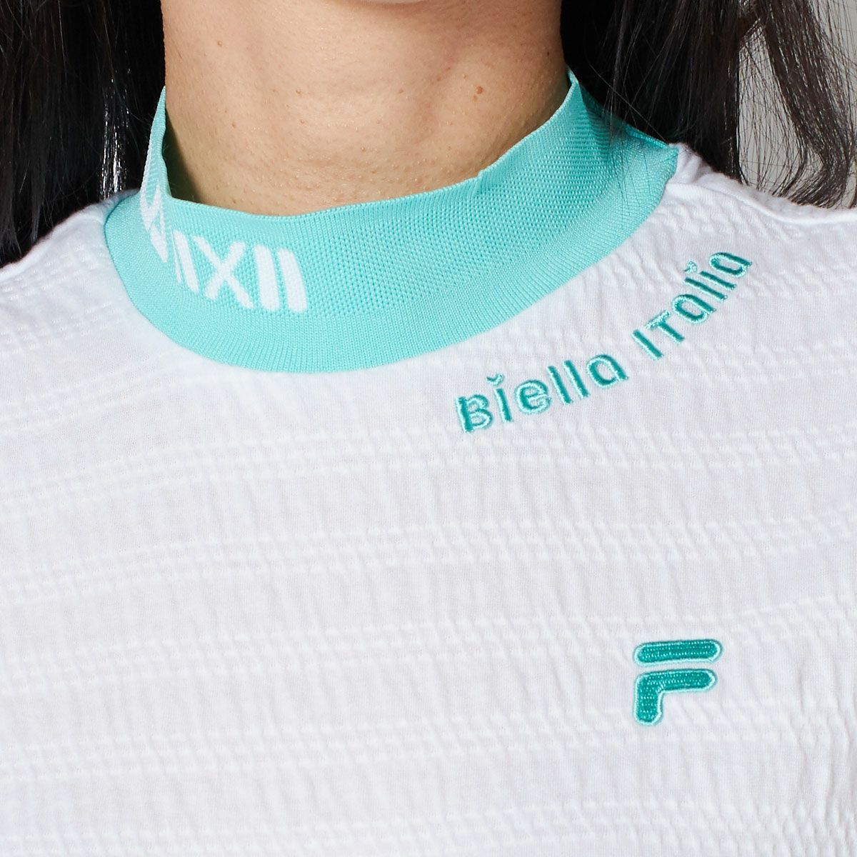【OUTLET】【FILA(フィラ)】杢シャーリングニットモックネックシャツ