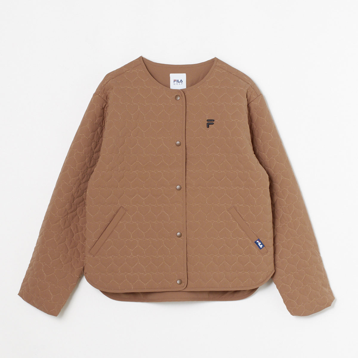 【OUTLET】【FILA(フィラ)】ストレッチタフタ中綿カーディガン