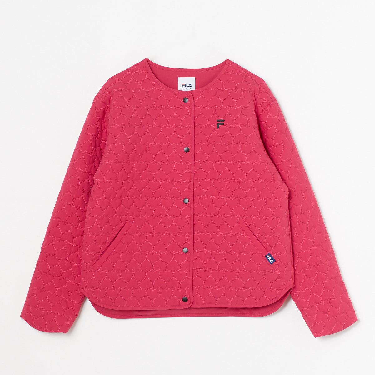 【OUTLET】【FILA(フィラ)】ストレッチタフタ中綿カーディガン