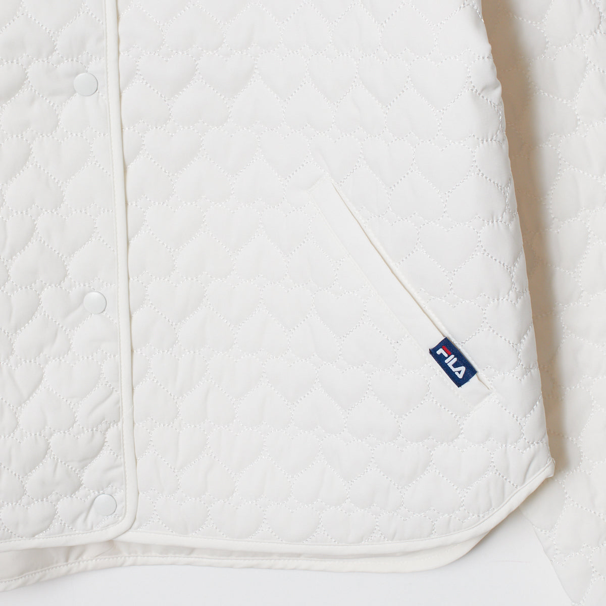 【OUTLET】【FILA(フィラ)】ストレッチタフタ中綿カーディガン