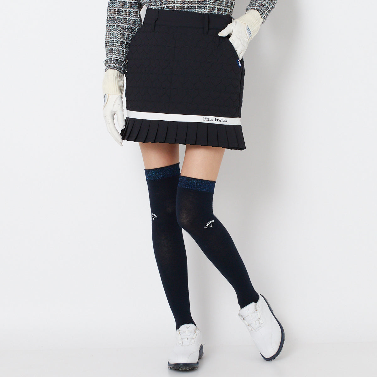 【OUTLET】【FILA(フィラ)】ストレッチタフタ中綿スカート