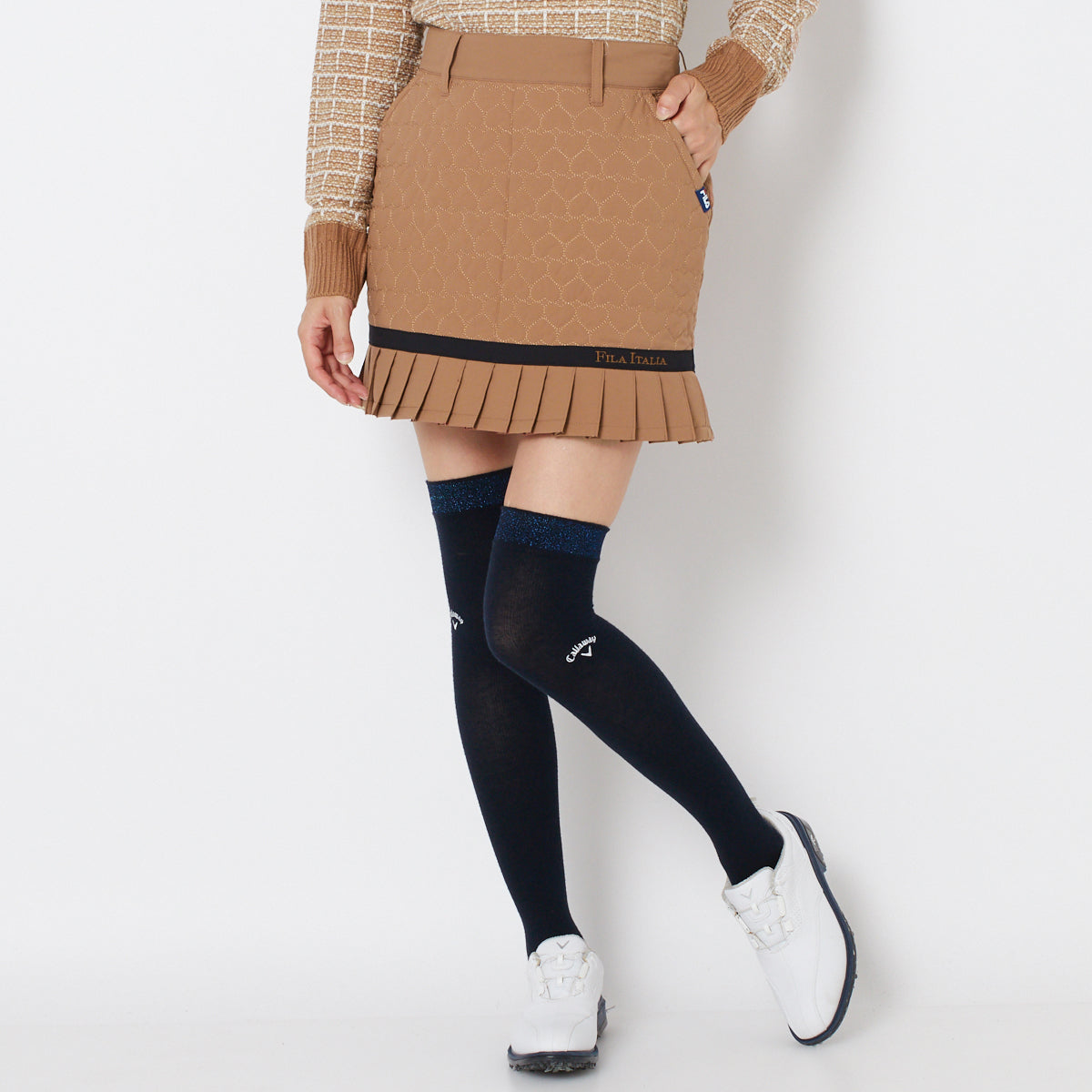 【OUTLET】【FILA(フィラ)】ストレッチタフタ中綿スカート