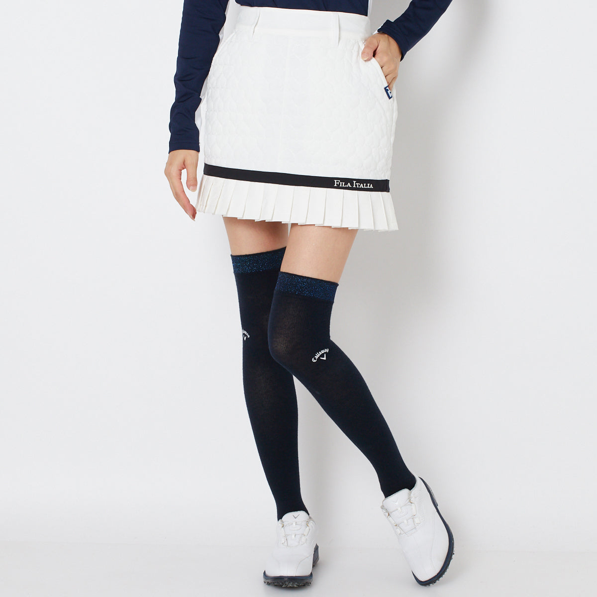 【OUTLET】【FILA(フィラ)】ストレッチタフタ中綿スカート