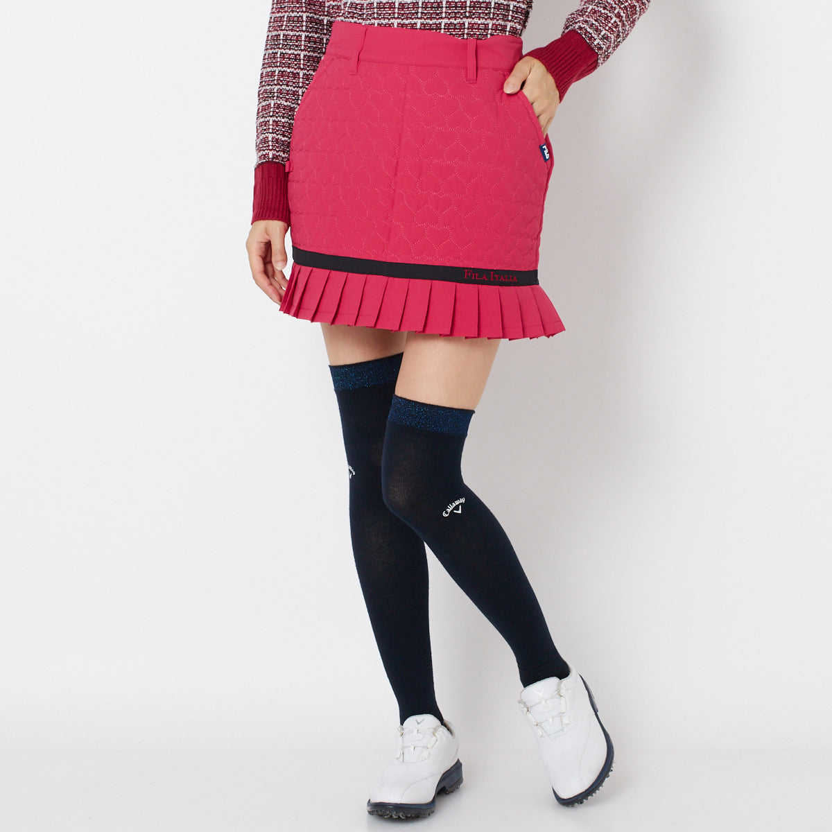 【OUTLET】【FILA(フィラ)】ストレッチタフタ中綿スカート