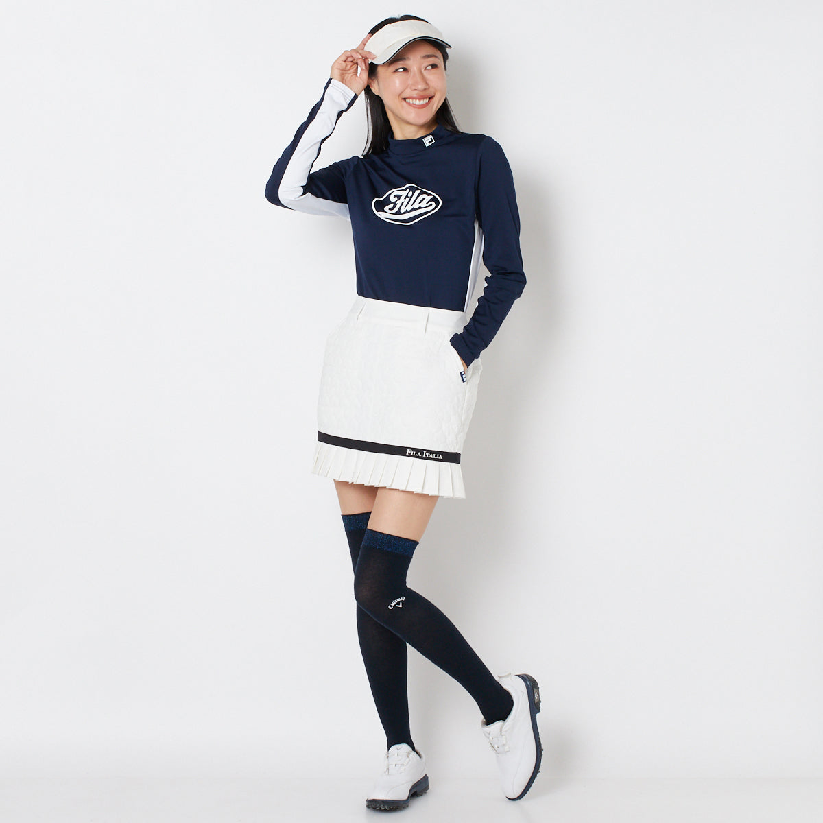 【OUTLET】【FILA(フィラ)】ストレッチタフタ中綿スカート