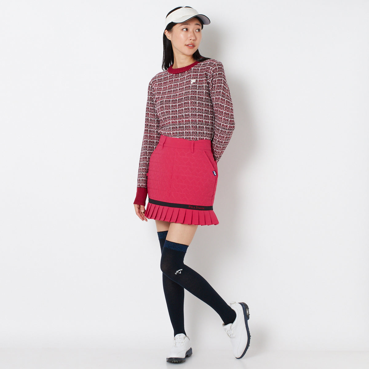 【OUTLET】【FILA(フィラ)】ストレッチタフタ中綿スカート