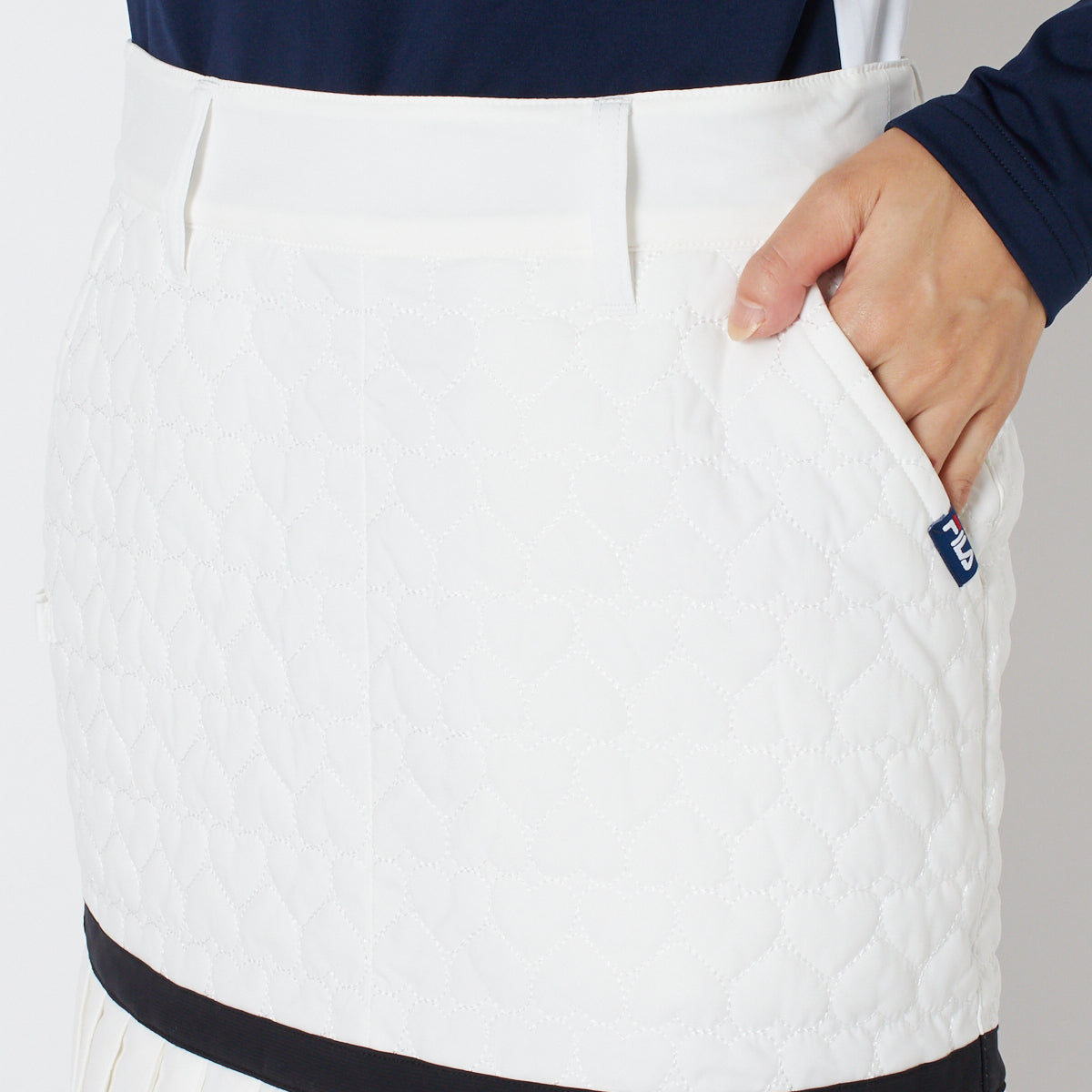 【OUTLET】【FILA(フィラ)】ストレッチタフタ中綿スカート
