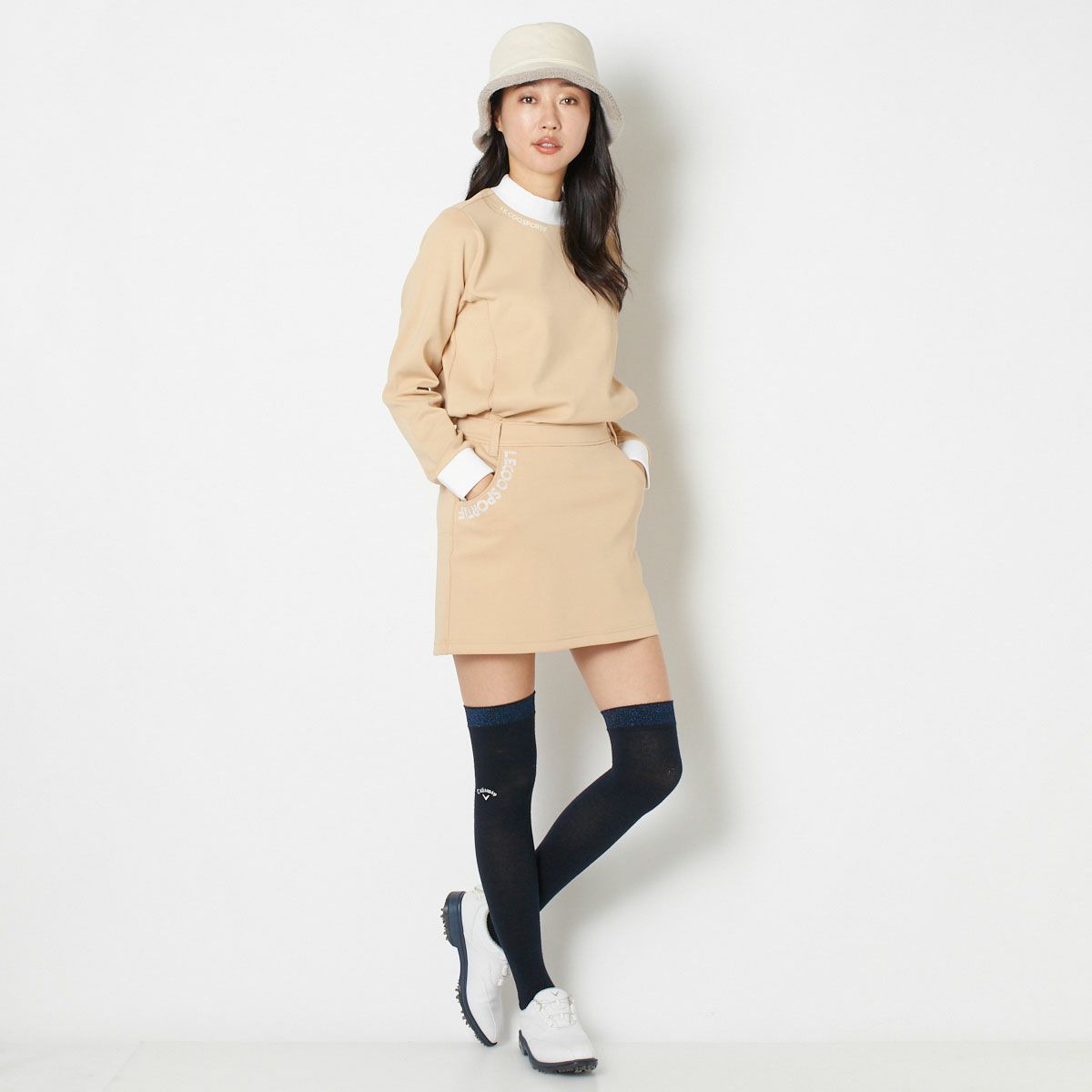 【OUTLET】【le coq GOLF】【2023秋冬】スフレダンボールスカート