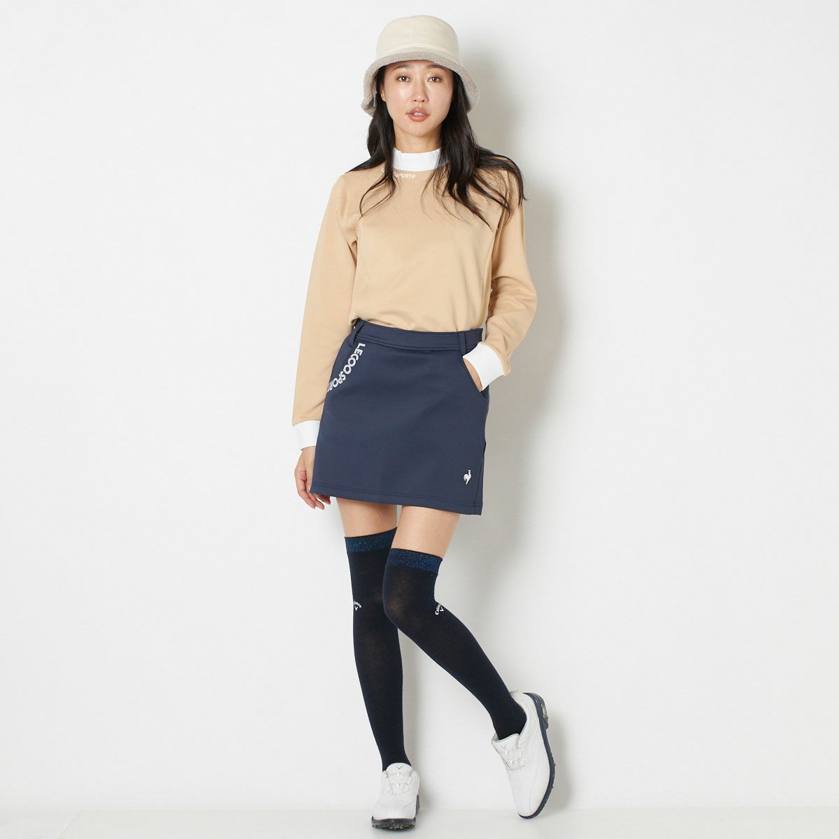 【OUTLET】【le coq GOLF】【2023秋冬】スフレダンボールスカート