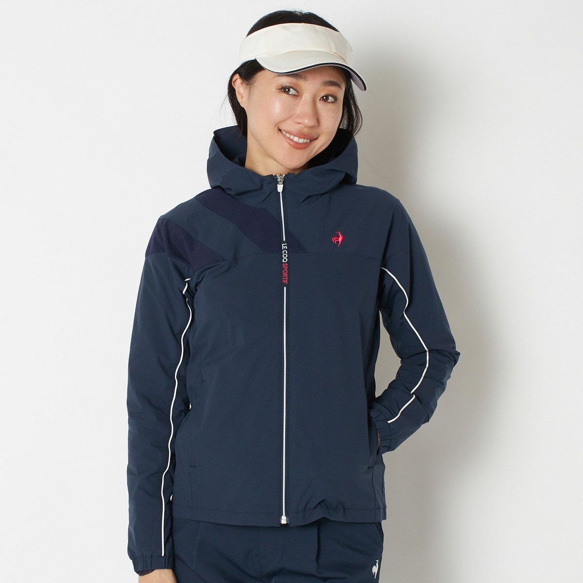 【OUTLET】【le coq GOLF】【2023秋冬】【ストレッチフォーサー】ウインドブレーカー
