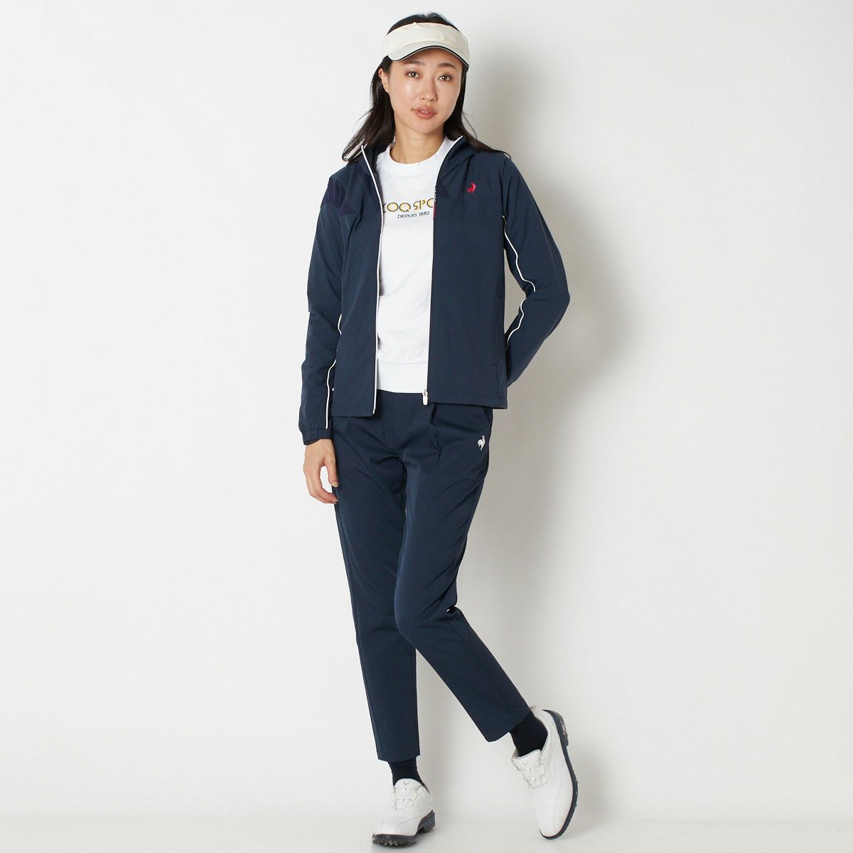 【OUTLET】【le coq GOLF】【2023秋冬】【ストレッチフォーサー】ウインドブレーカー