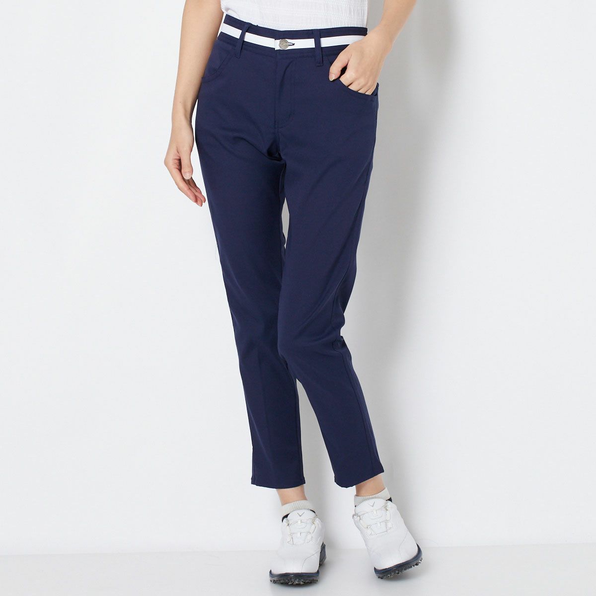 【OUTLET】【FILA（フィラ）】吸水撥水ハイテンションツイル９分丈パンツ