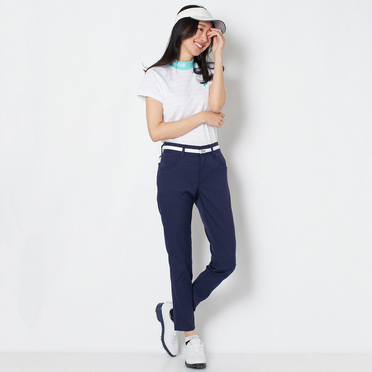 【OUTLET】【FILA（フィラ）】吸水撥水ハイテンションツイル９分丈パンツ