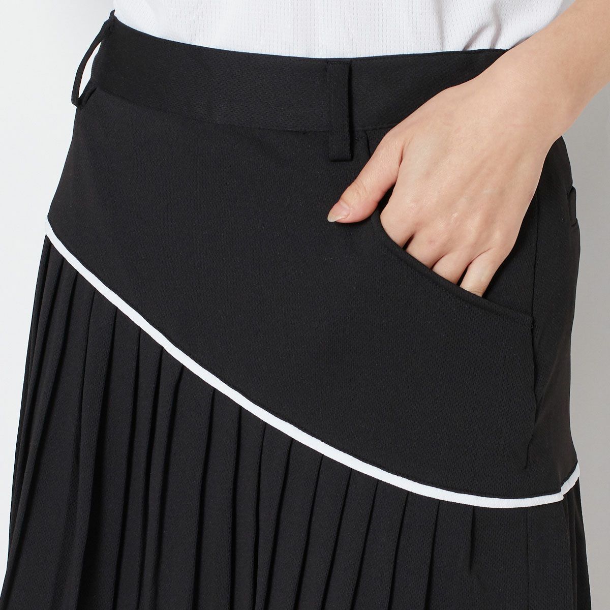 【OUTLET】【キャロウェイ】裏クールアイレットカノコプリーツスカート