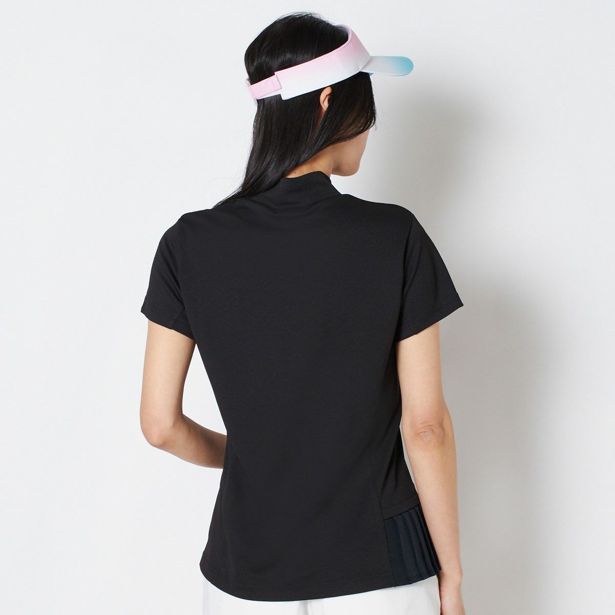 【OUTLET】【キャロウェイ】裏クールアイレットカノコ半袖モックネックシャツ