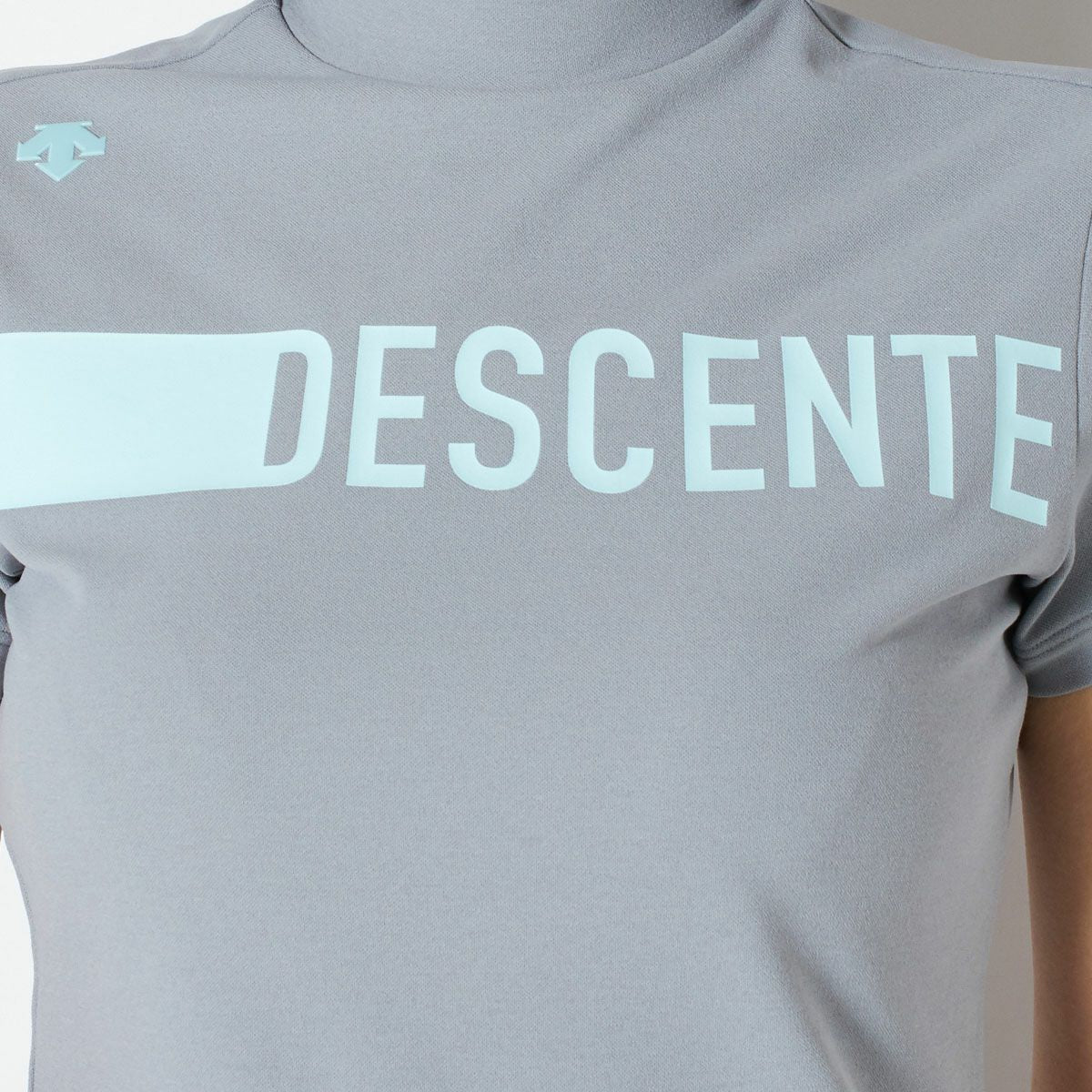 【OUTLET】【DESCENTE GOLF】リサイクルソロテックス鹿の子モックネックシャツ