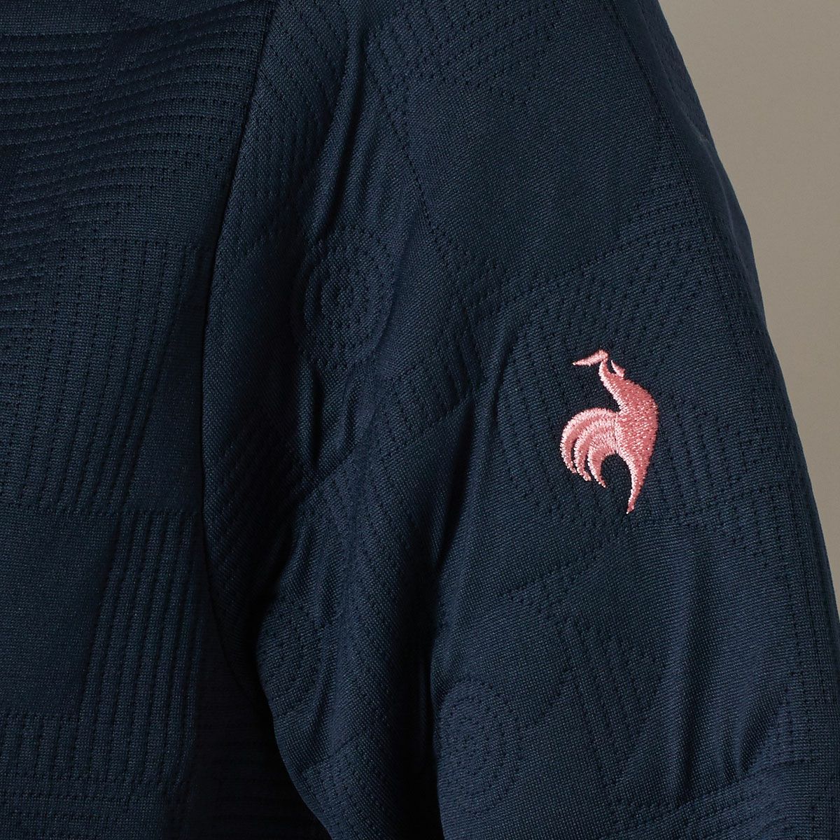 【OUTLET】【le coq GOLF】【2023秋冬】キルティングロゴプルオーバー