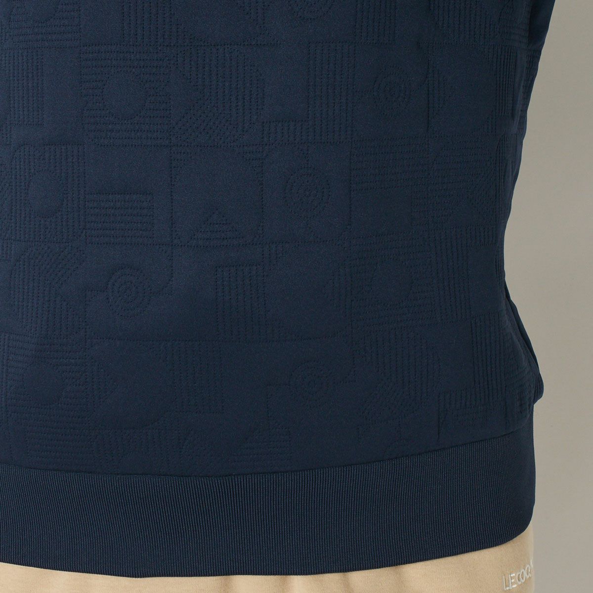【OUTLET】【le coq GOLF】【2023秋冬】キルティングロゴプルオーバー