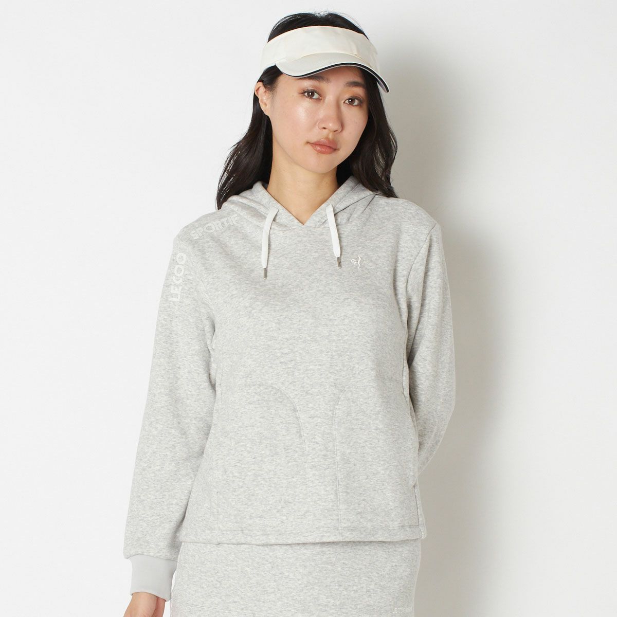 【OUTLET】【le coq GOLF】【2023秋冬】ラテカラーフーディー