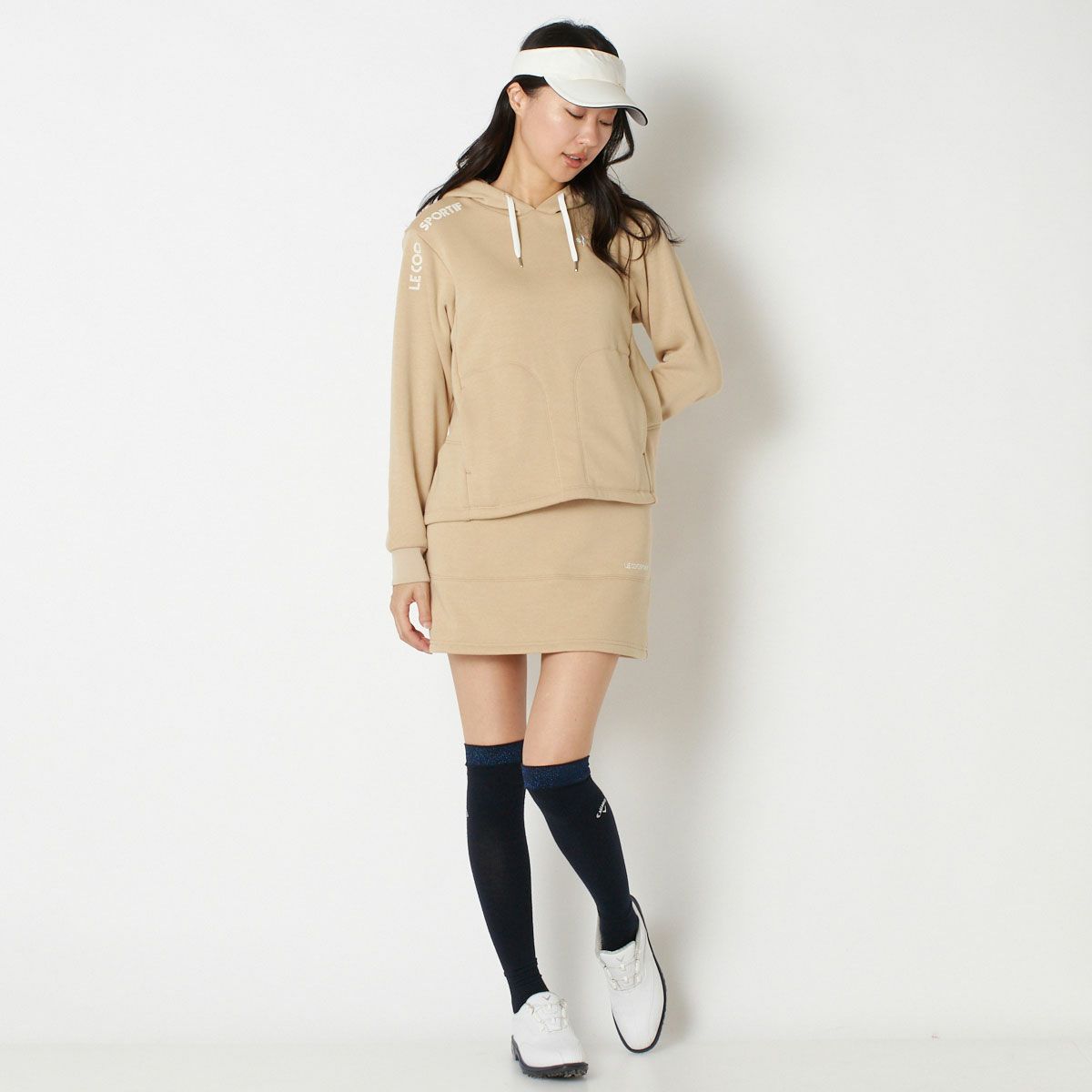 【OUTLET】【le coq GOLF】【2023秋冬】ラテカラーフーディー
